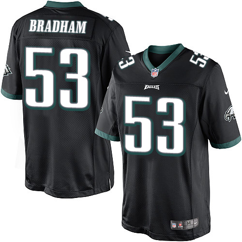 Youth Elite Nigel Bradham Nike Jersey Black Alternate - #53 NFL Philadelphia Eagles